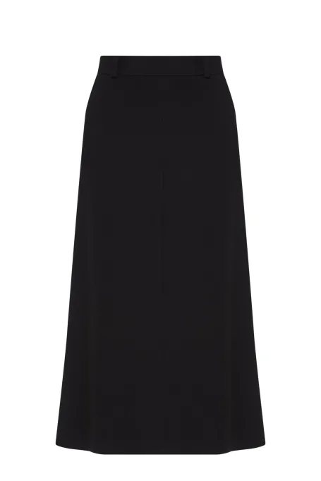 Czarna spódnica midi