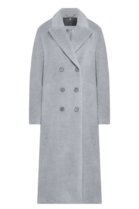 Długi płaszcz z baby suri alpaką 