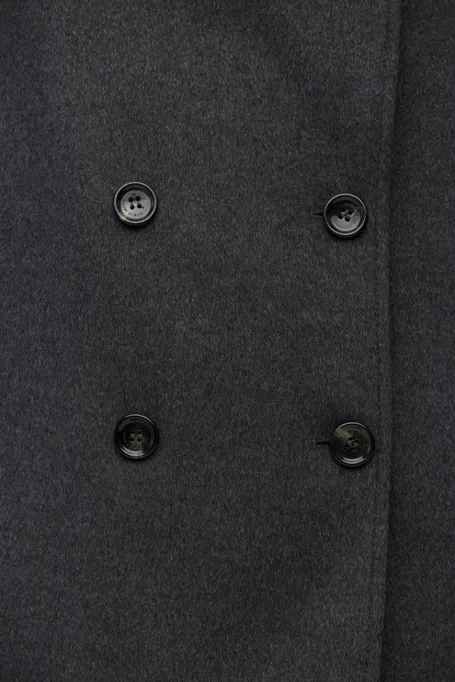 Ciemnoszara kurtka z wełny
