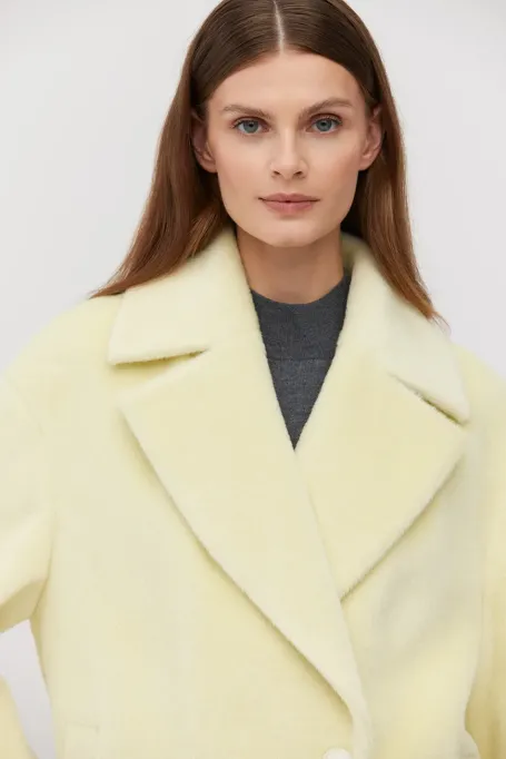 Kurtka z wełną baby suri alpaki 