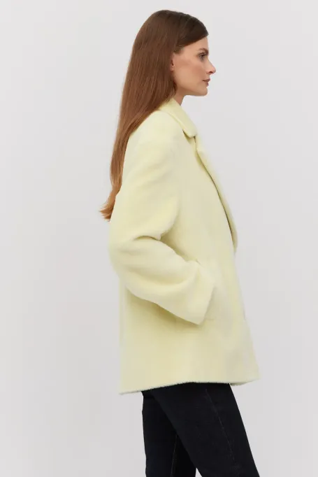 Kurtka z wełną baby suri alpaki 