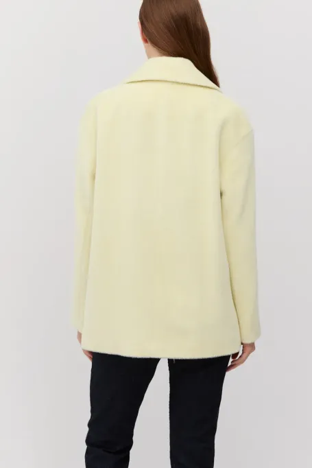 Kurtka z wełną baby suri alpaki 