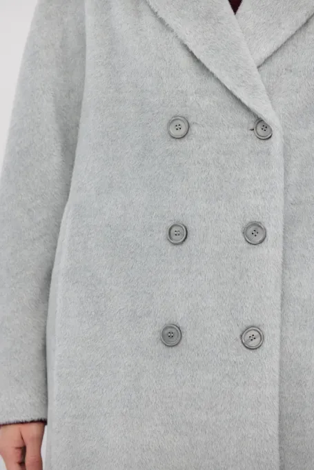 Długi płaszcz z baby suri alpaką 