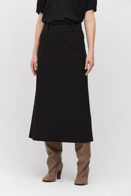 Czarna spódnica midi