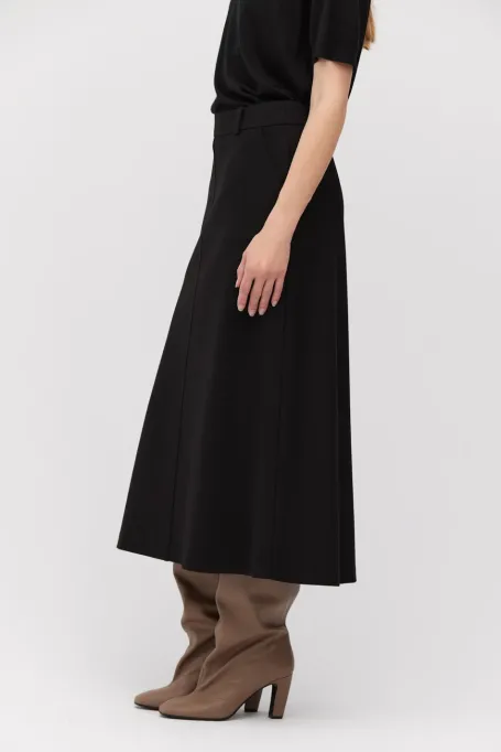 Czarna spódnica midi