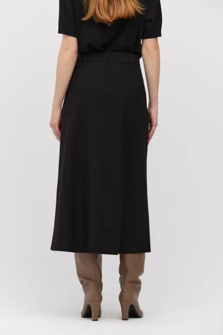 Czarna spódnica midi