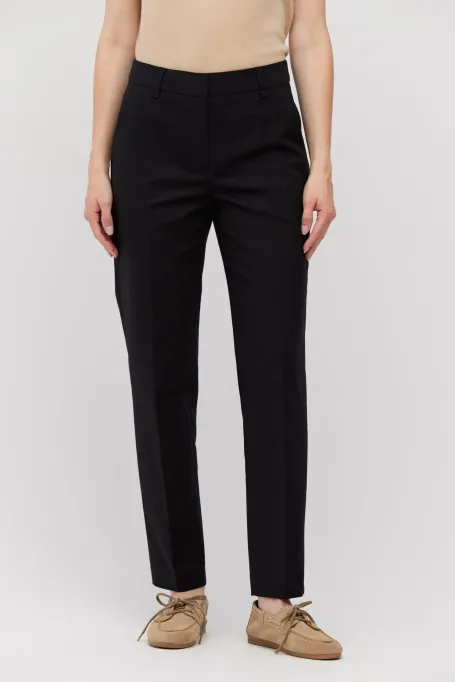 Czarne spodnie z bawełny