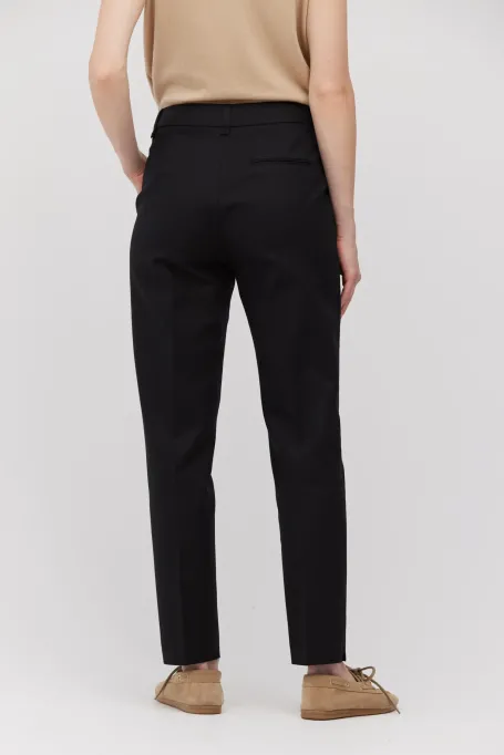 Czarne spodnie z bawełny