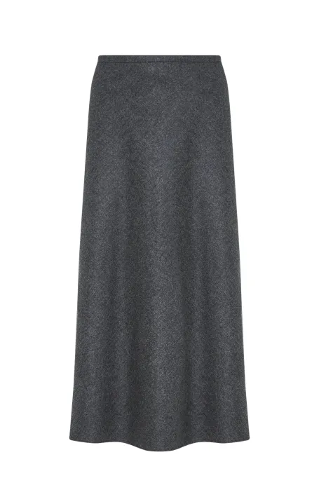 Szara spódnica z domieszką kaszmiru Szara spódnica z domieszką kaszmiru