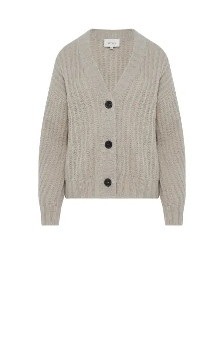 Kardigan z baby alpaką beż