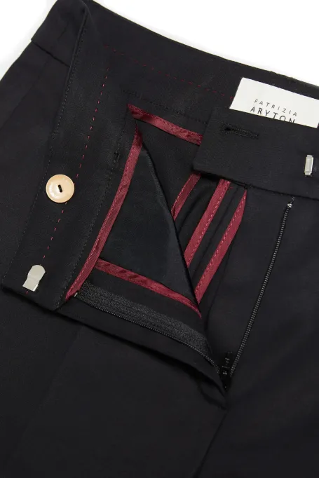 Czarne spodnie z bawełny