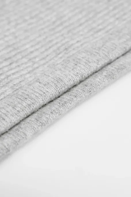 Kaszmirowy komin balaclava szary