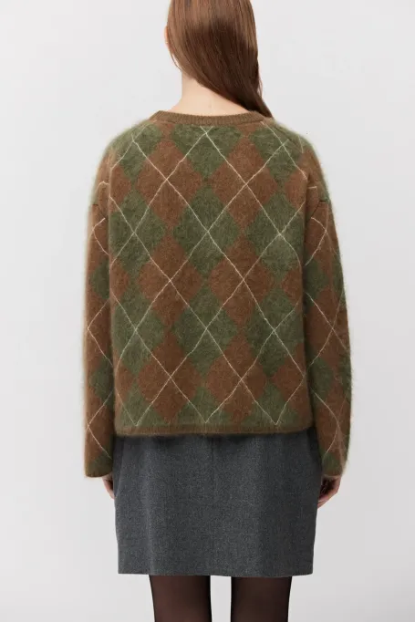 Sweter z kaszmiru zielony