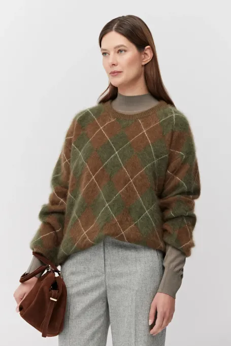 Sweter z kaszmiru zielony