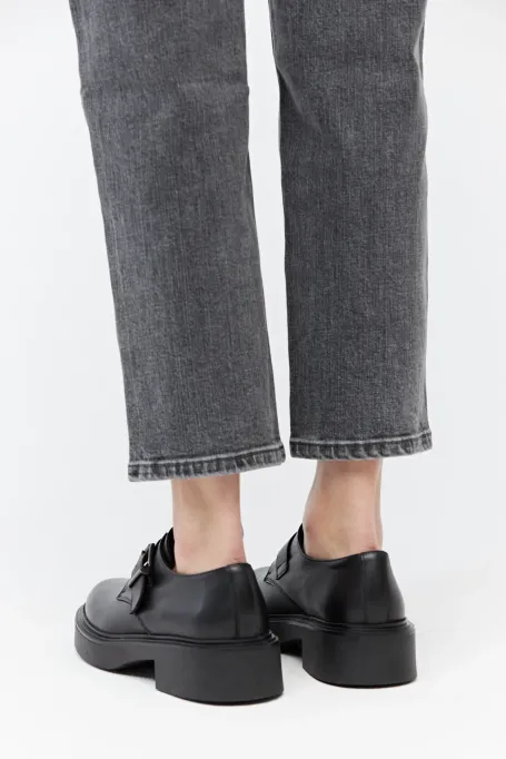 Czarne monk shoes damskie - Patrizia Aryton Czarne monk shoes damskie - Patrizia Aryton