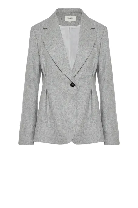 Szary żakiet do garnituru z kaszmirem