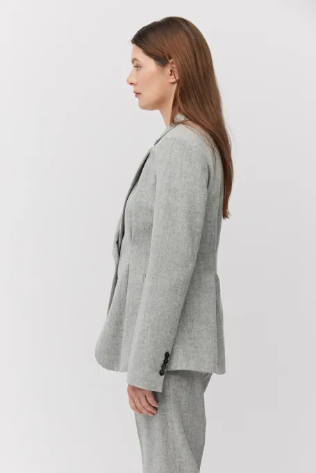 Szary żakiet do garnituru z kaszmirem
