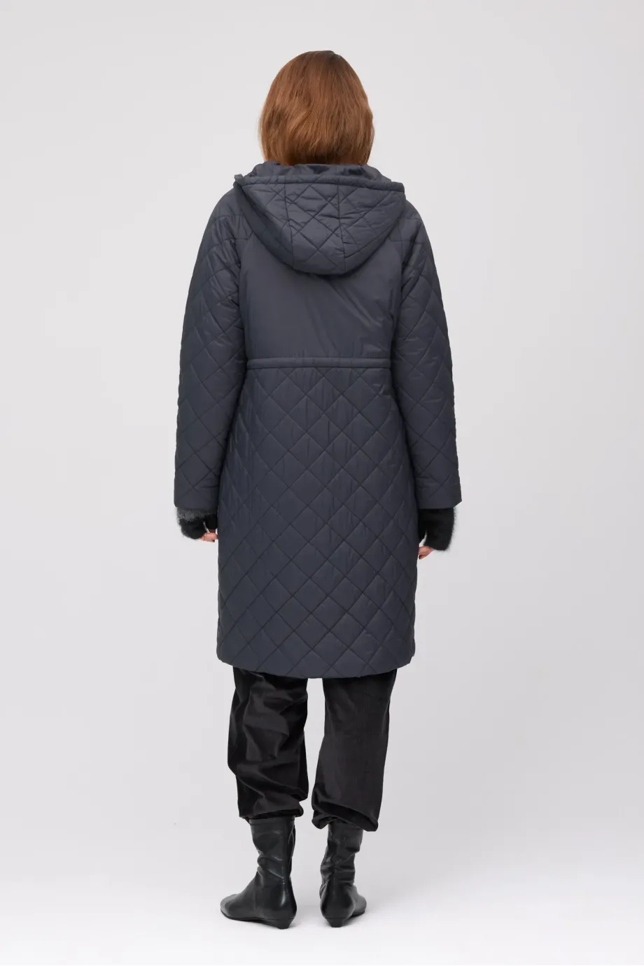 Szara kurtka z wełną wielbładzią damska - Patrizia Aryton Szara kurtka z wełną wielbładzią damska - Patrizia Aryton