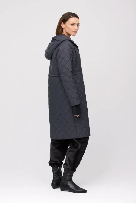 Szara kurtka z wełną wielbładzią damska - Patrizia Aryton Szara kurtka z wełną wielbładzią damska - Patrizia Aryton