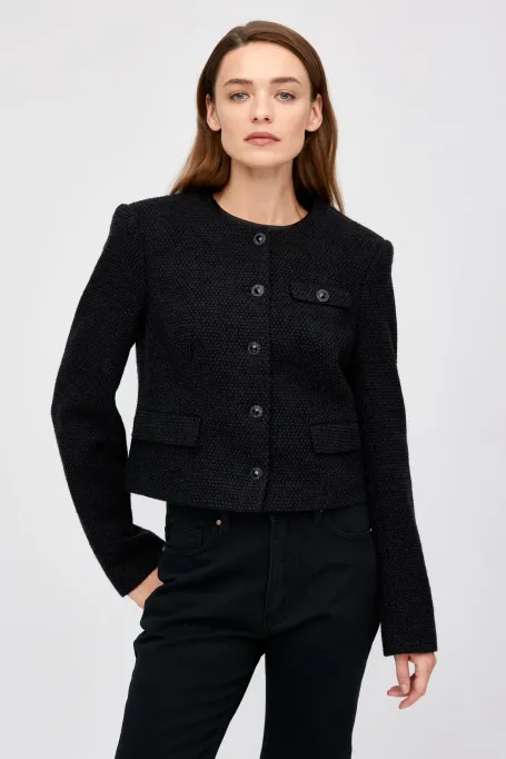 Żakiet pudełkowy czarny