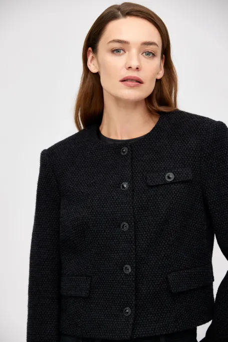 Żakiet pudełkowy czarny