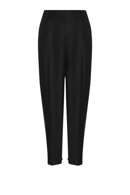 Spodnie z zapięciem na kostce czarny