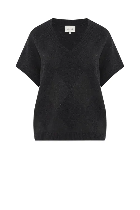 Sweter z wełną merynosowa szary