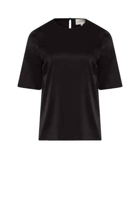 Czarna bluzka z jedwabiu