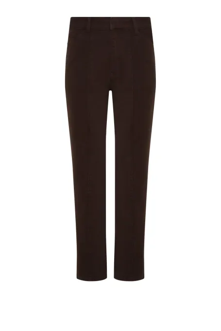 Brązowe jeansy o prostym kroju Brązowe jeansy o prostym kroju