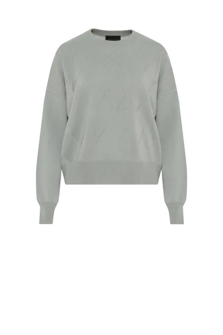 Bluzka z wełny merynosowej i kaszmiru damska - Patrizia Aryton