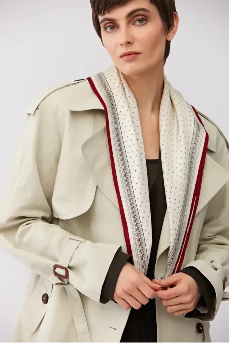 Chusta z wełny i jedwabiu