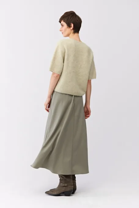 Wełniana spódnica midi - Patrizia Aryton