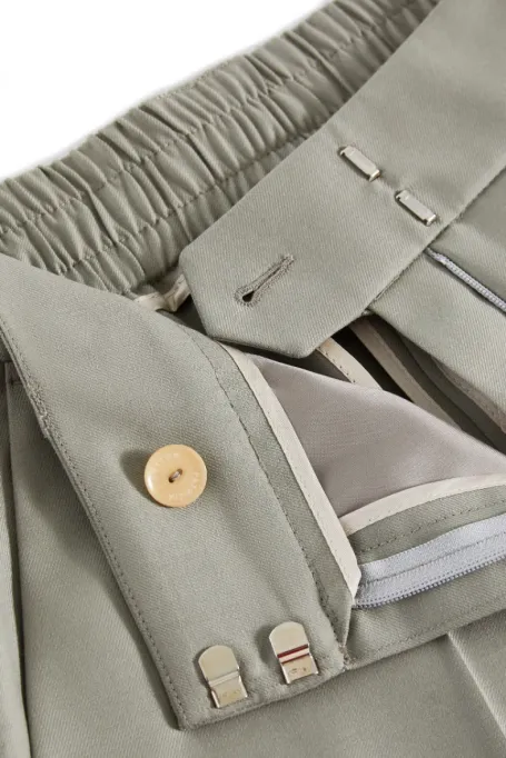 Zielone spodnie z welny damskie - Patrizia Aryton