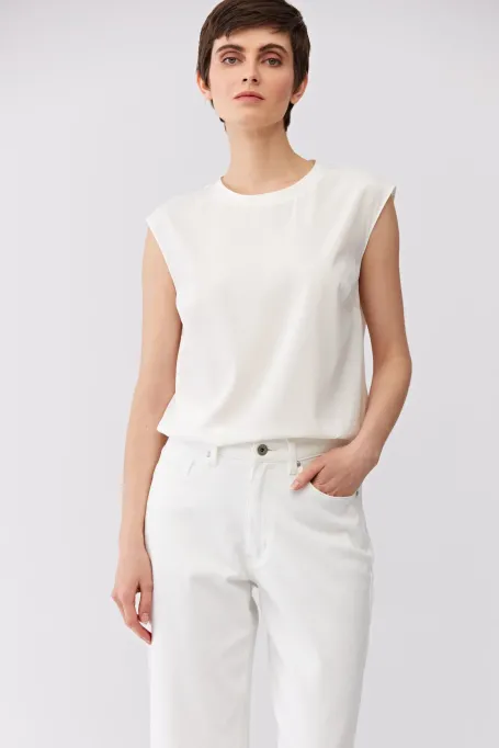 Bluzka z jedwabiem damska - Patrizia Aryton