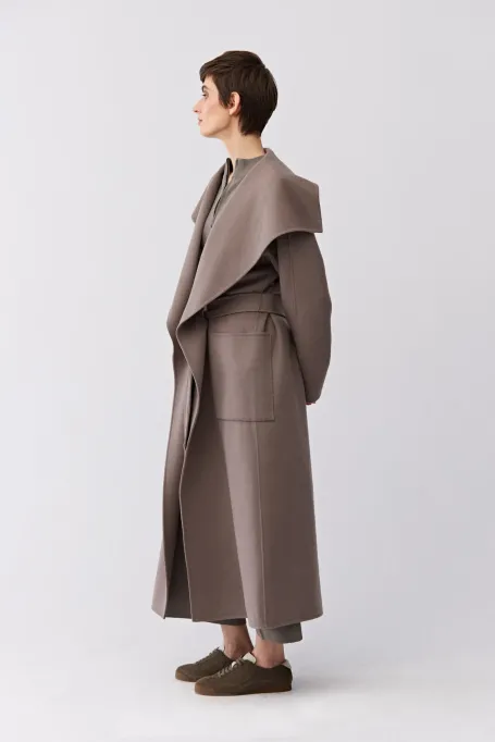 Płaszcz z jedwabiem doubleface damski - Patrizia Aryton