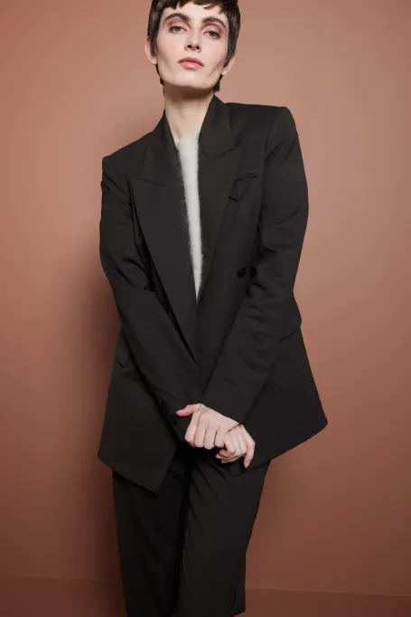 Wełniany żakiet do garnituru damski - Patrizia Aryton