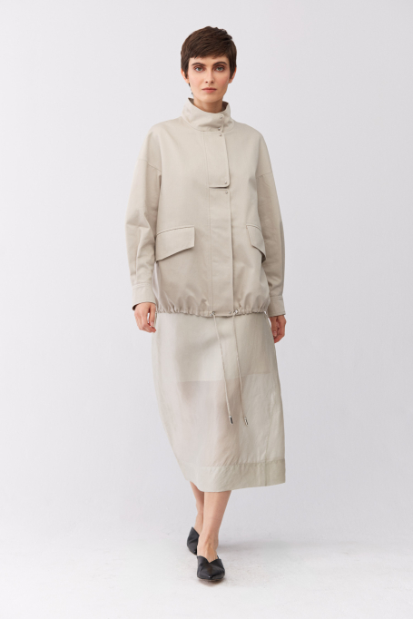 Transparentna spódnica z domieszką jedwabiu Transparentna spódnica z domieszką jedwabiu