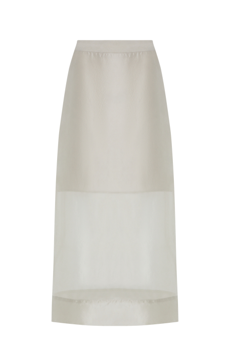 Transparentna spódnica z domieszką jedwabiu Transparentna spódnica z domieszką jedwabiu