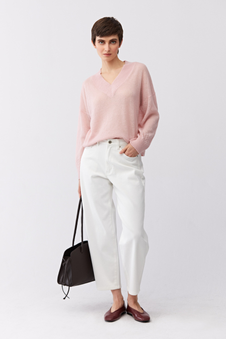 Sweter z wełną baby suri alpaki damska - Patrizia Aryton