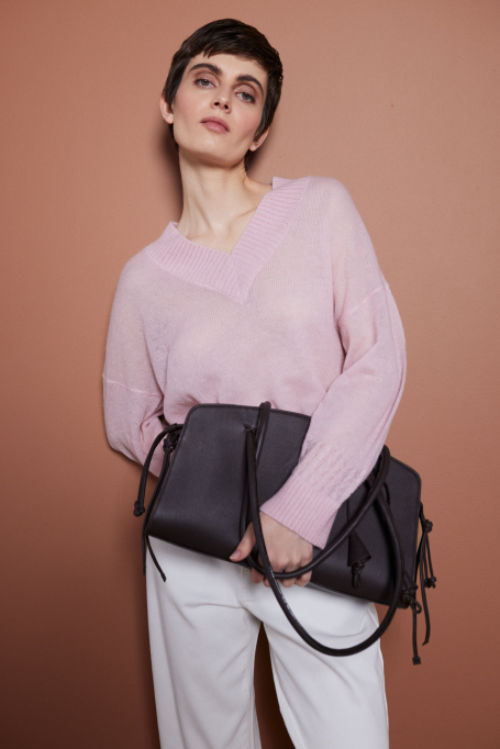 Sweter z wełną baby suri alpaki damska - Patrizia Aryton