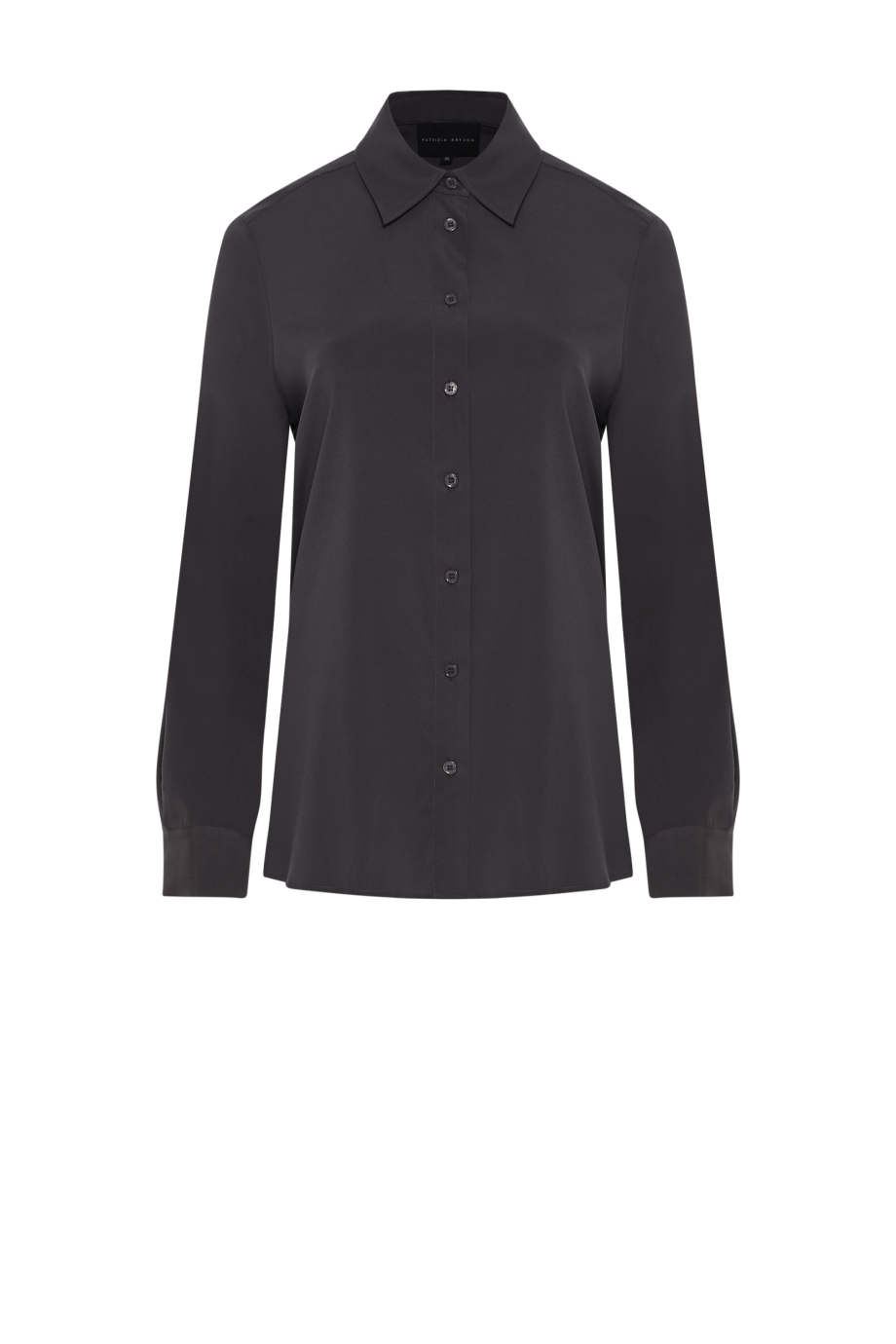 Szara luźna koszula z jedwabiu Szara luźna koszula z jedwabiu