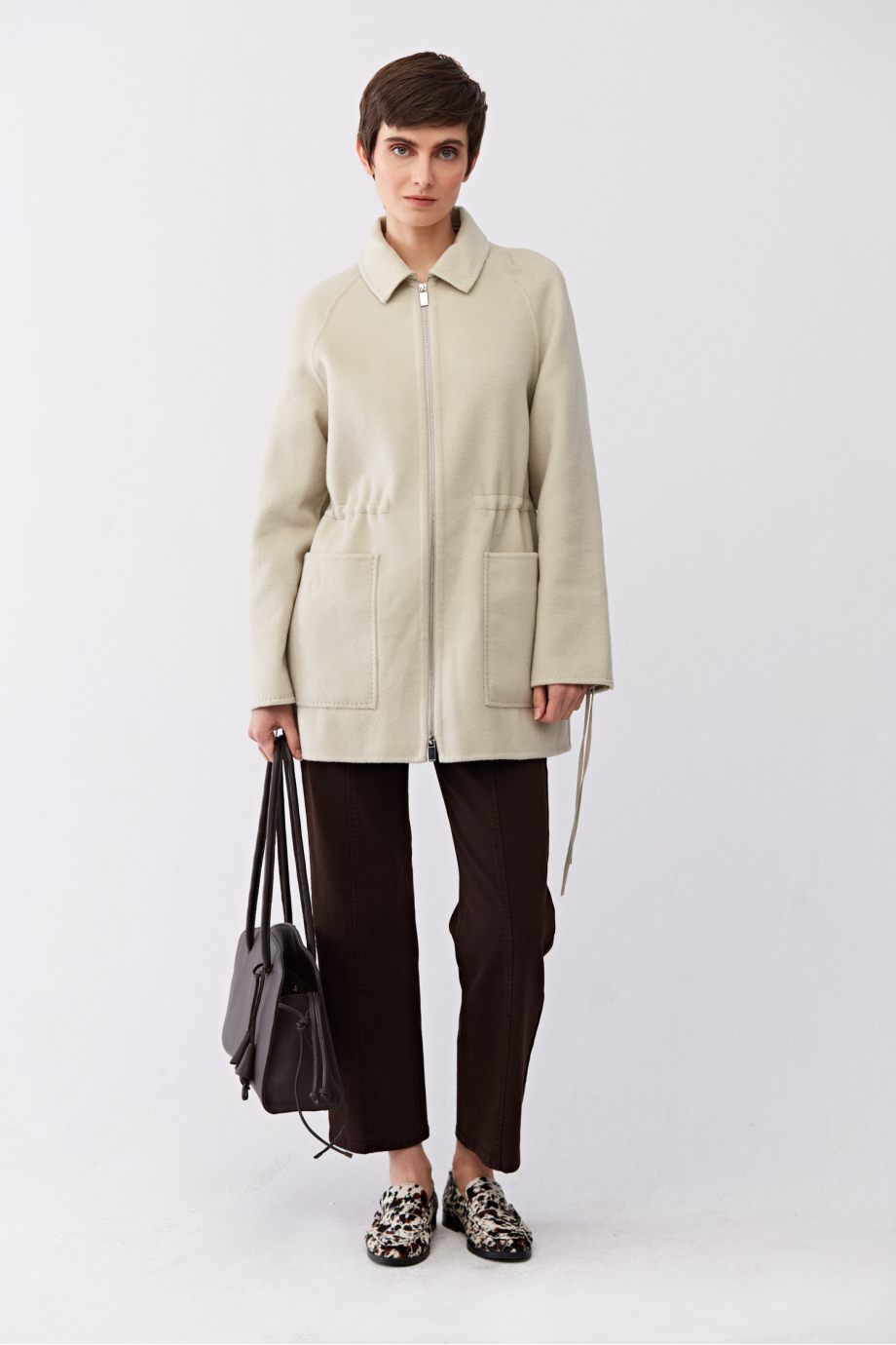 Jasnozielona kurtka z jedwabiem doubleface Jasnozielona kurtka z jedwabiem doubleface