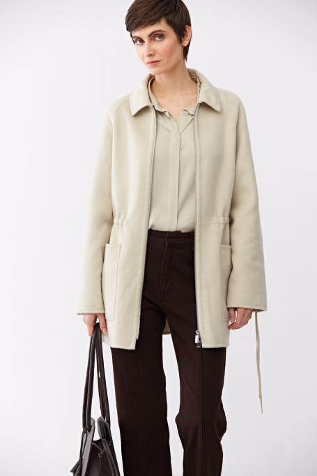 Jasnozielona kurtka z jedwabiem doubleface Jasnozielona kurtka z jedwabiem doubleface