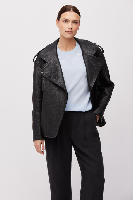 Niebieska bluzka Brigette z jedwabiem damska - Patrizia Aryton Niebieska bluzka Brigette z jedwabiem damska - Patrizia Aryton