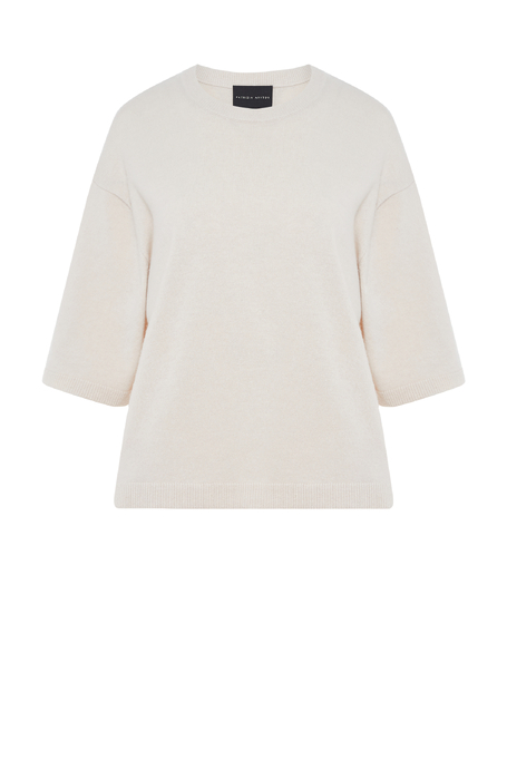 Szara bluzka z wełny merynosowej