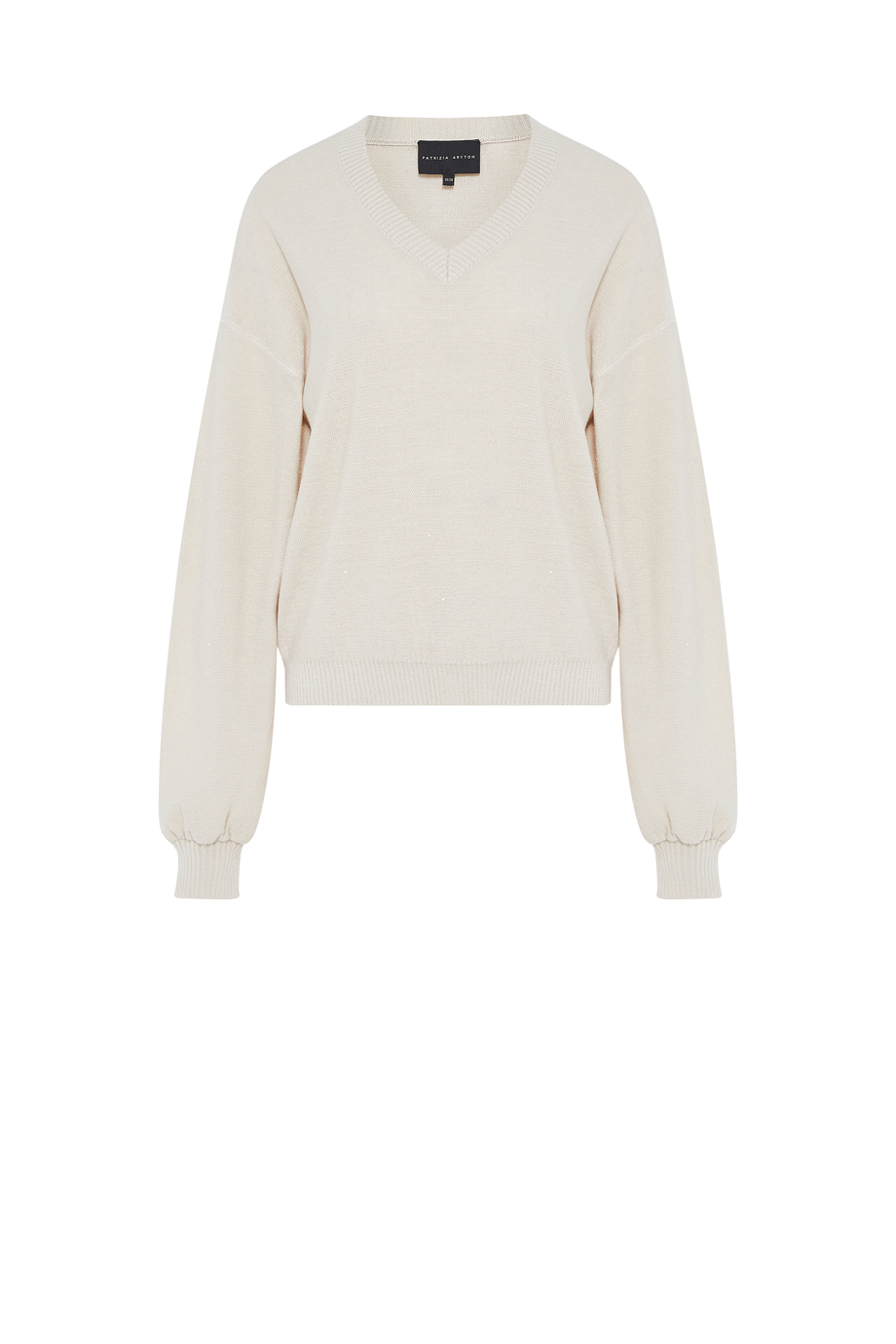 Bluzka z dekoltem w szpic z jedwabiem i lyocellem Bluzka z dekoltem w szpic z jedwabiem i lyocellem