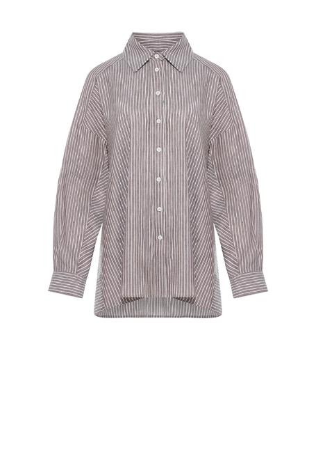 Koszula z lnem i lyocellem damska - Patrizia Aryton