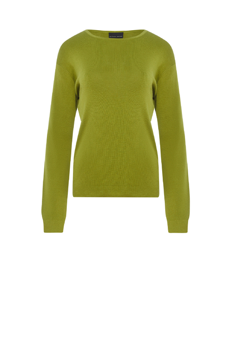 Zielona bluzka z bawełną i jedwabiem