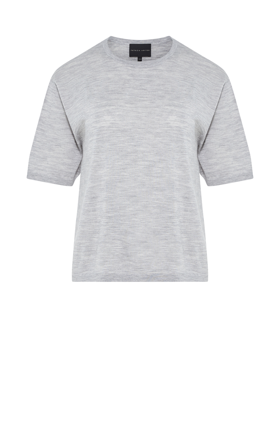 Szara bluzka z jedwabiem i kaszmirem damska - Patrizia Aryton Szara bluzka z jedwabiem i kaszmirem damska - Patrizia Aryton
