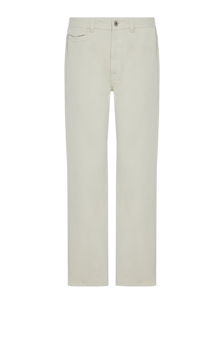 Zielone szerokie spodnie z lnem damskie - Patrizia Aryton